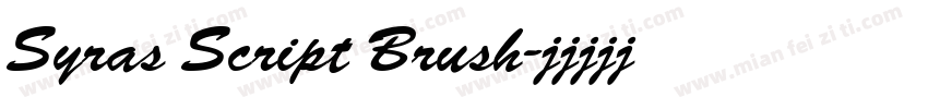 Syras Script Brush字体转换